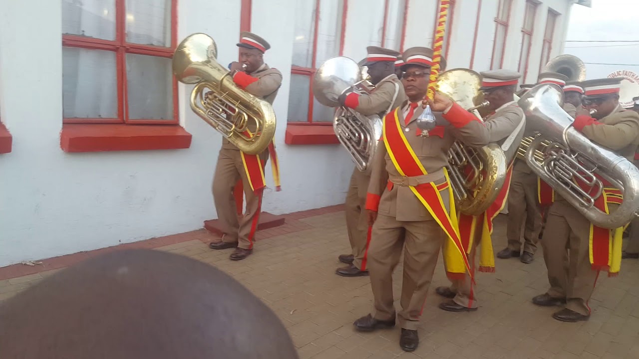 St Paul brass band HQ Cradle August 2018.