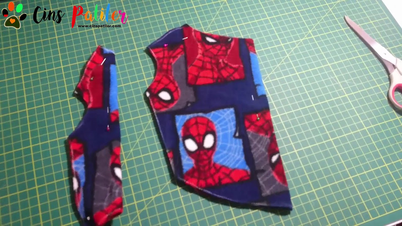 Pratik Polar köpek kıyafeti yapımı (fleece dog outfit making)