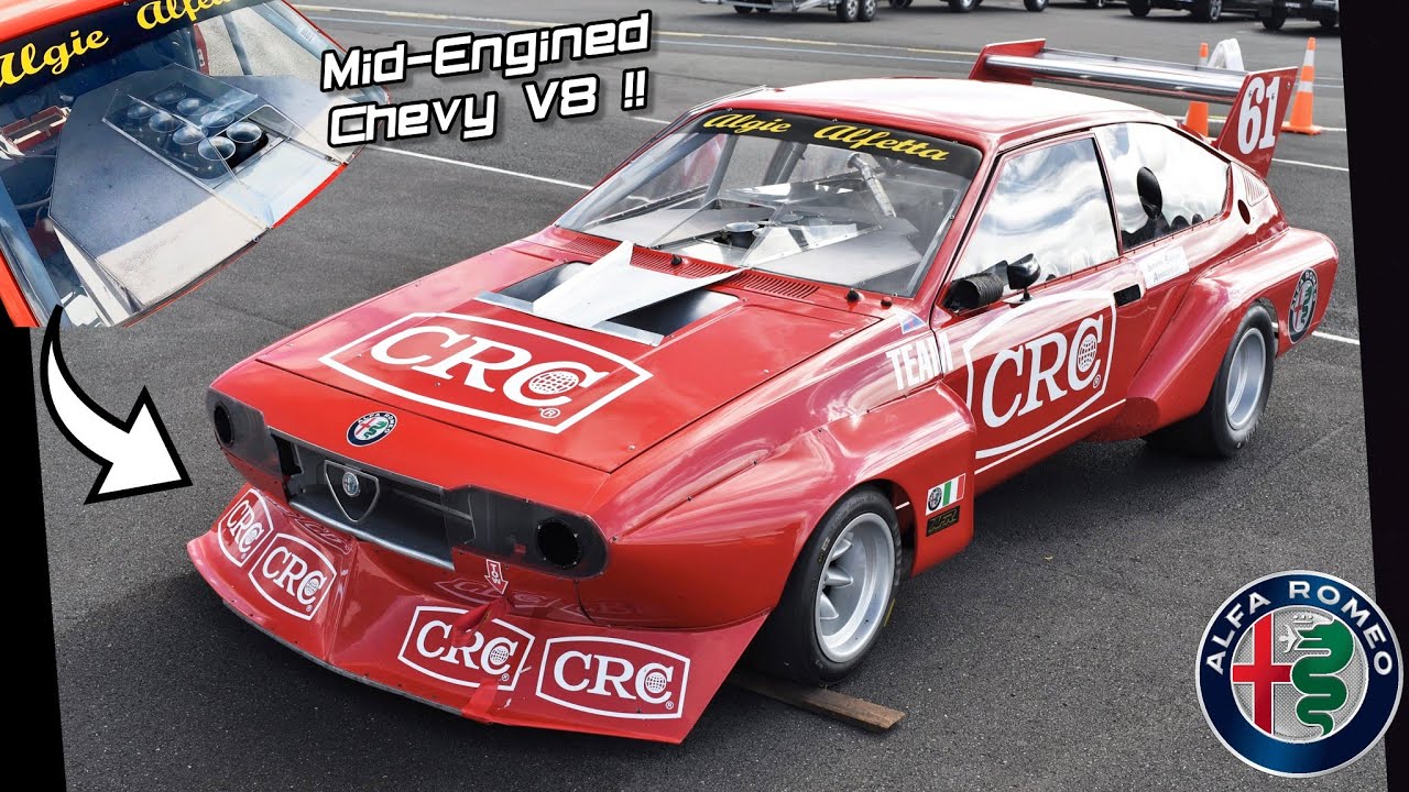 Итальянский стиль встречается с американским: 5,0-литровый V8 Alfa Romeo GTV 1979 года с двигател...