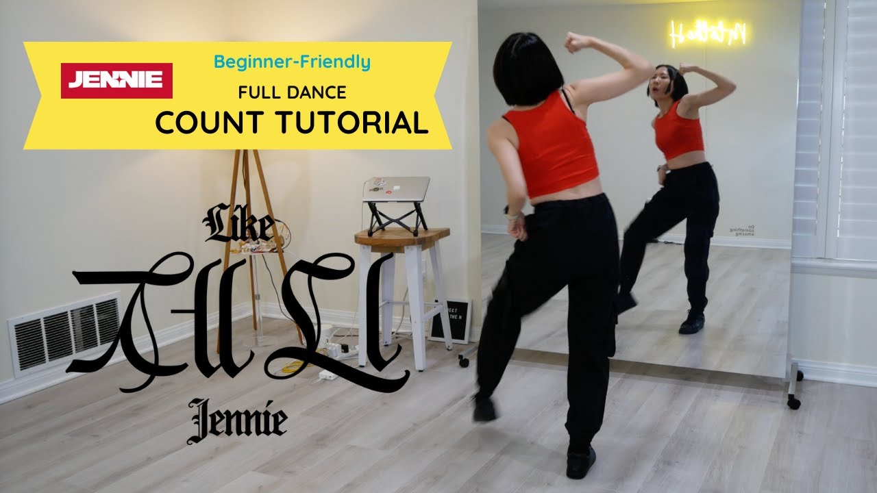 JENNIE (제니) - 'Like Jennie' Tutorial (Counts + Slow Music + Mirrored)