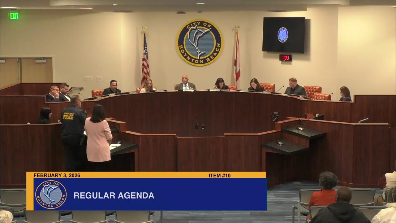 City of Boynton Beach, FL February 3, 2026 Regular Commission Meeting