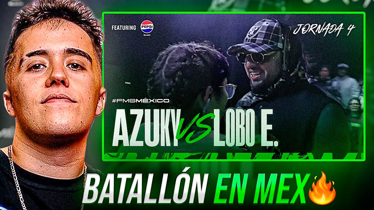 GAZIR reacciona a AZUKY vs LOBO ESTEPARIO en FMS MÉXICO 🇲🇽