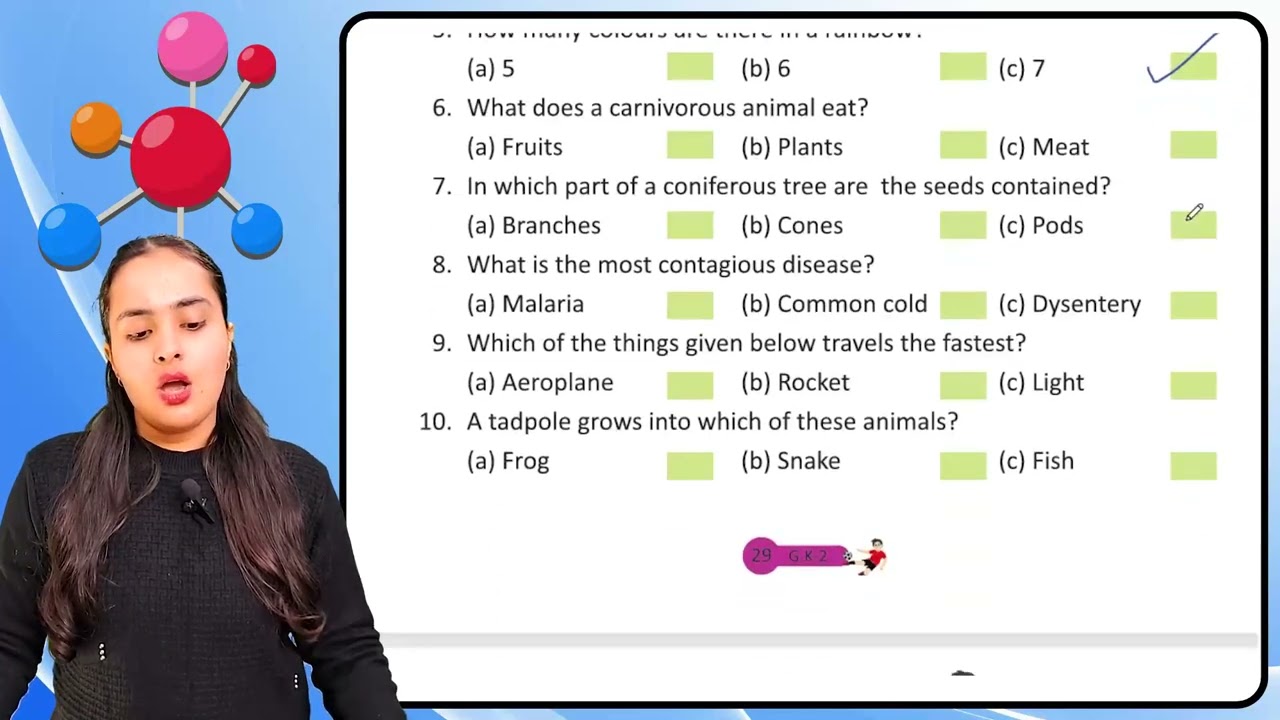 Aayansh GK Class 2 Chapter 24 Quick Quiz Time