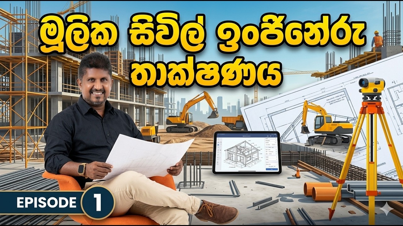 මූලික සිවිල් ඉංජිනේරු තාක්ෂණය නව ආරම්භය | Basic Civil Engineering Technology | Part 1 | #et