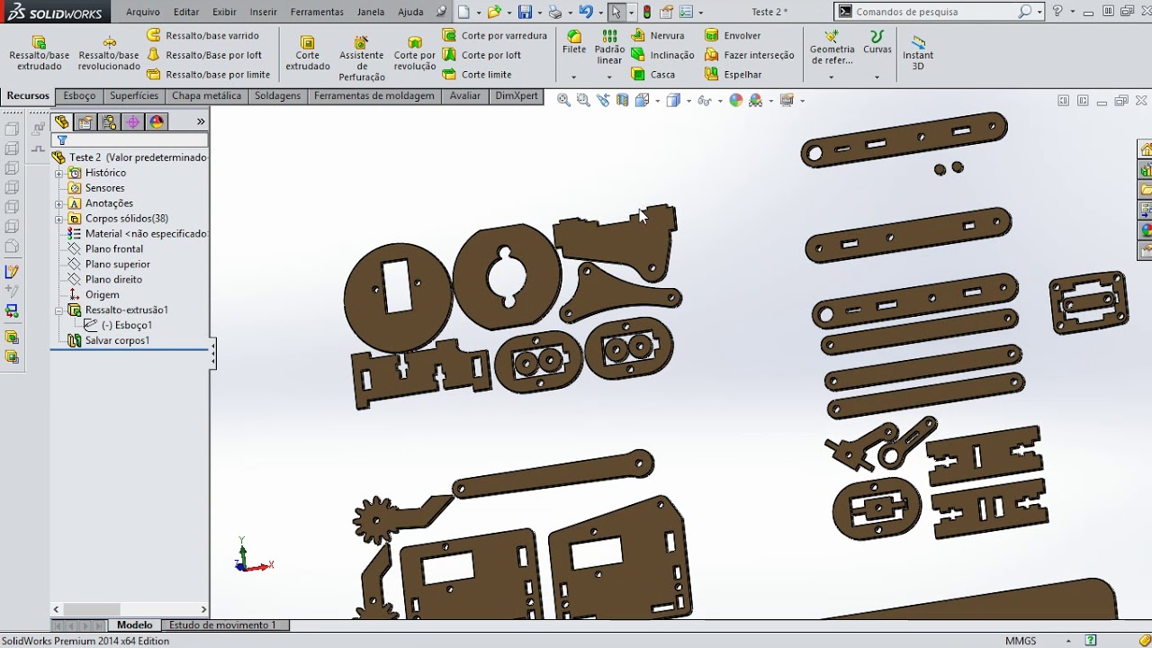 Como Importar DXF no SOLIDWORKS. Estrudar DXF Solidworks