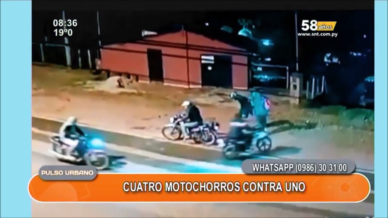 Ypané: Cuatro motochorros contra 1 víctima