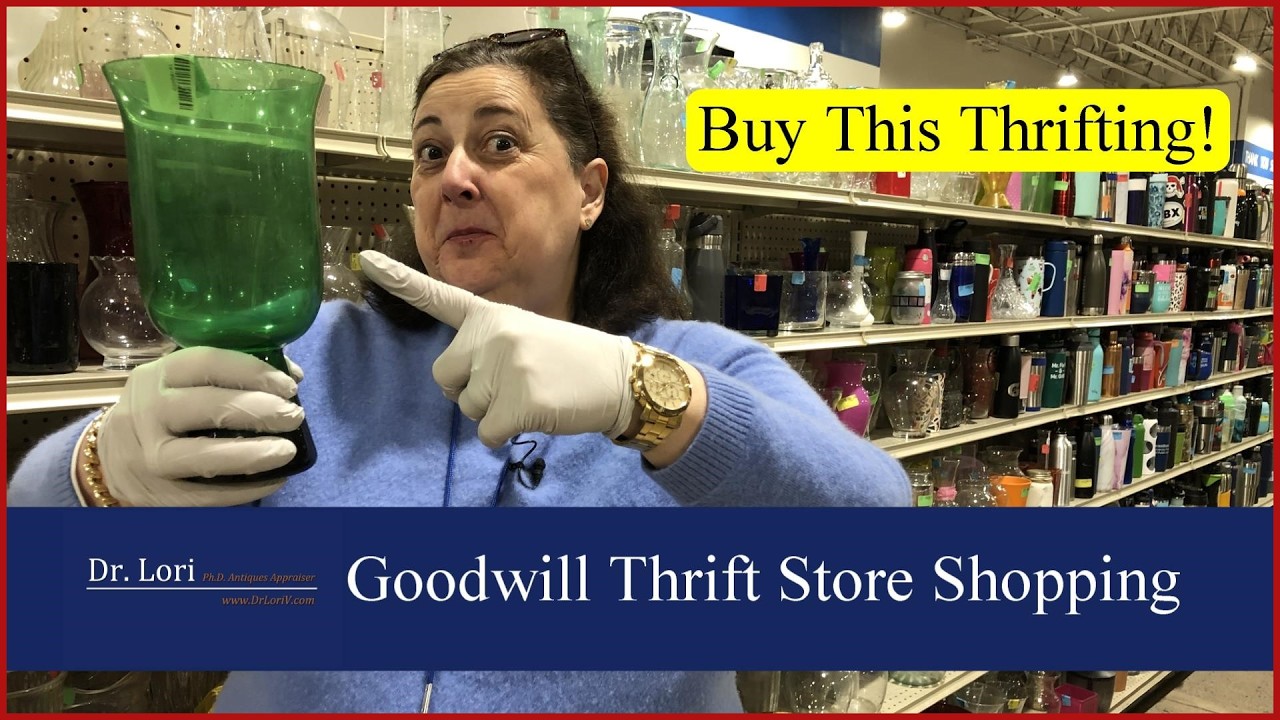 Buy this Thrifting at Goodwill! Vintage Glass, Plates, Jewelry, CorningWare - Shopping with Dr. Lori