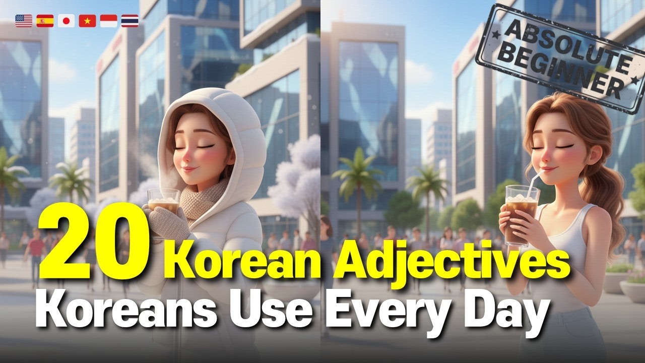 20 Most Used Korean Adjectives by Native Koreans | Real-Life Examples for Beginners