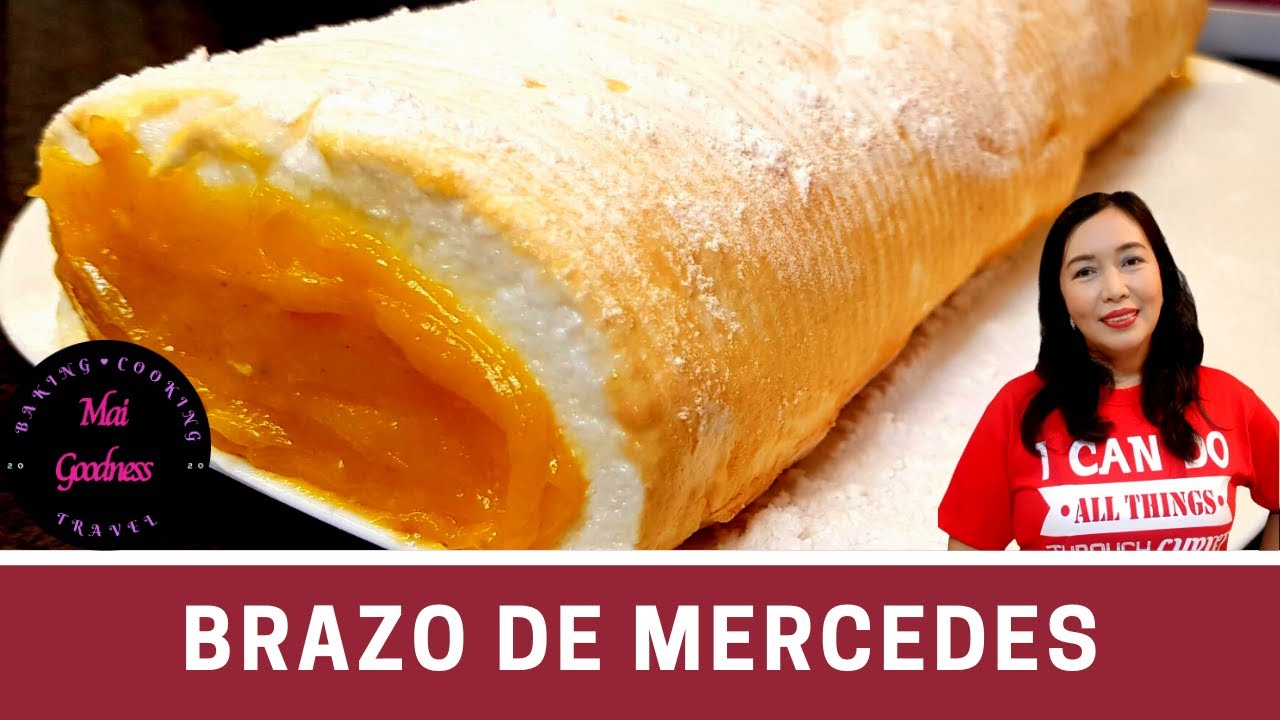 Brazo De Mercedes by Mai Goodness | Not Too Sweet Custard Filling | Easy To Make Chiffon Cake