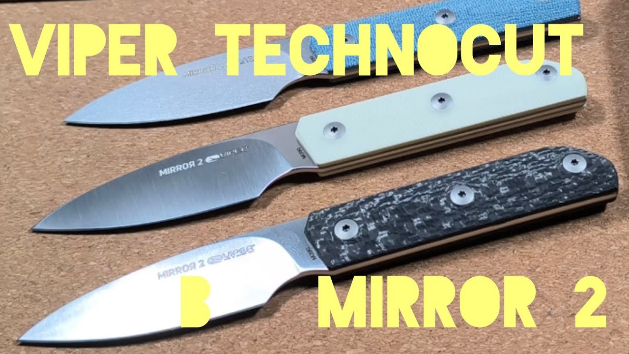 Viper Technocut Mirror 2 - Premium EDC Fixed & Outdoor/Bushcraft Backup - Made in Italy
