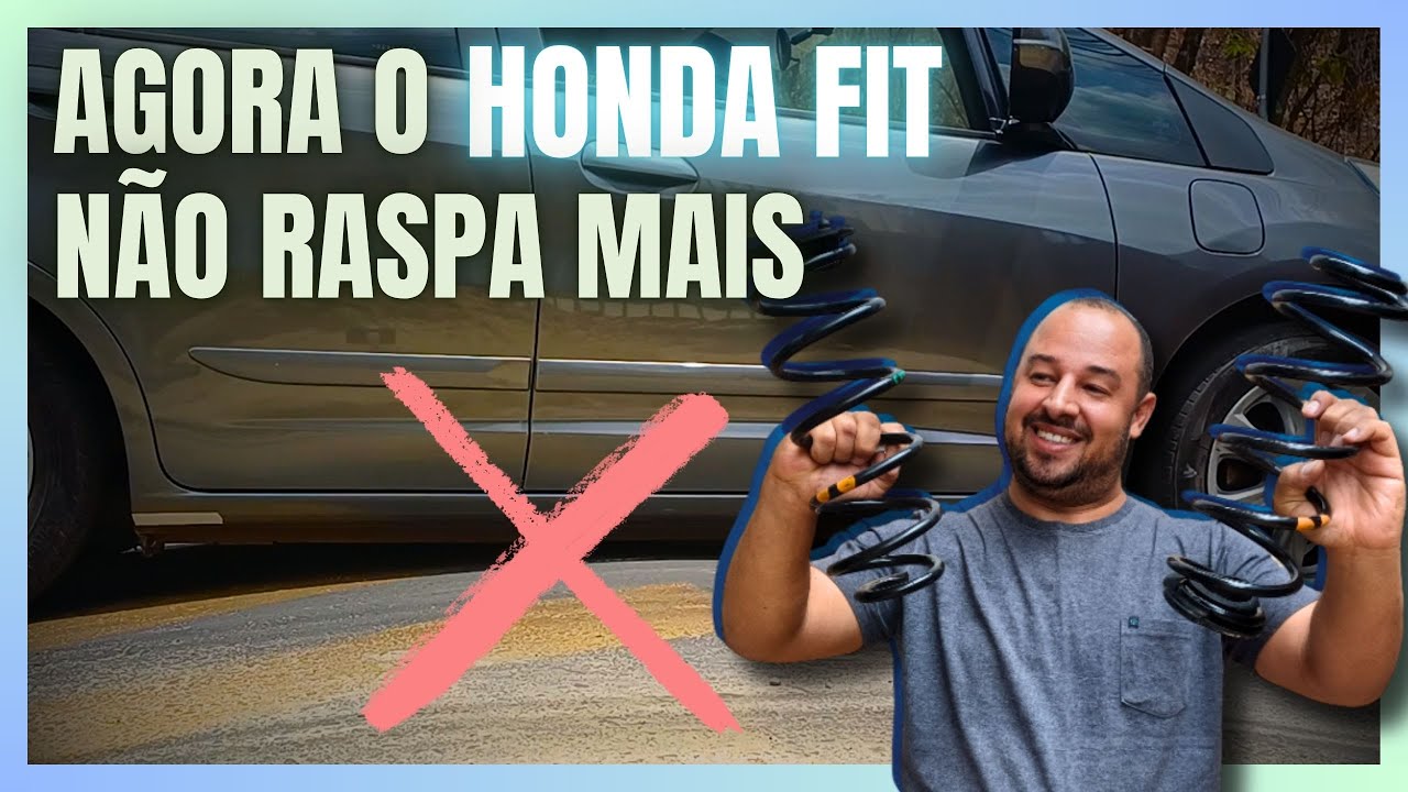 TROCA DAS MOLAS TRASEIRAS DO  HONDA FIT PASSO A PASSO  DETALHADO CHEGA DE RASPAR O CARRO NA LOMBADA