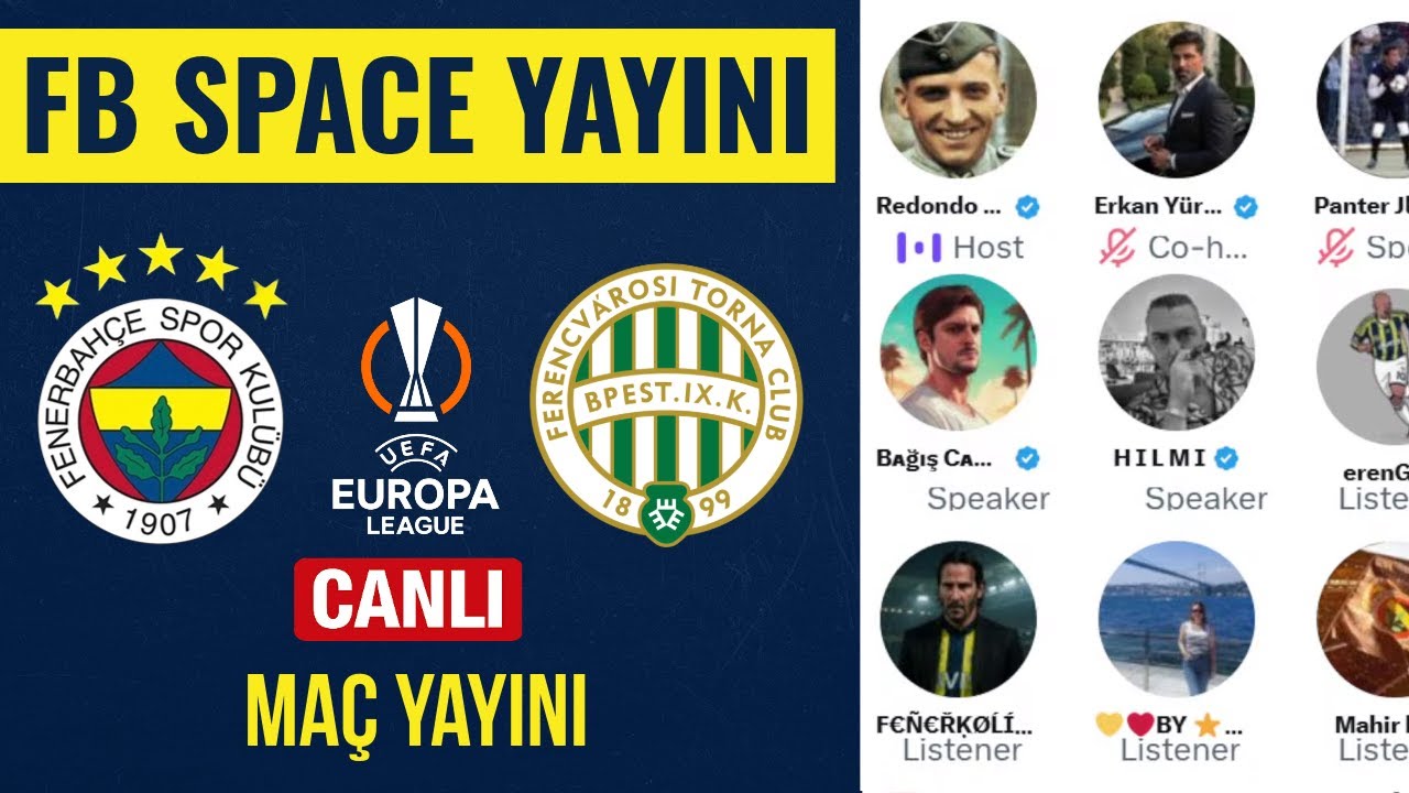 Fenerbah&ccedil;e 1-1 Ferencvaros Ma&ccedil; Yayını