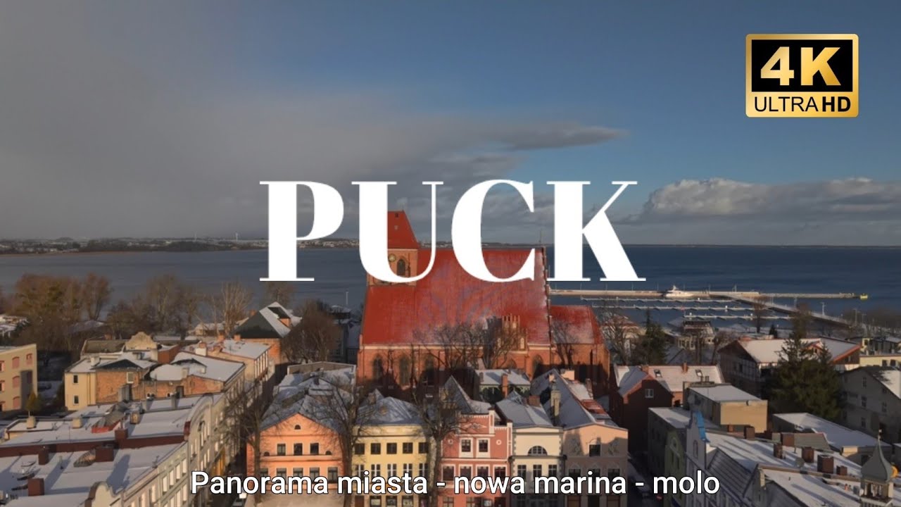 Puck styczeń 2025, Bałtyk - Kaszuby. Panorama miasta. Molo i plaża. Top 10 places to visit in Poland