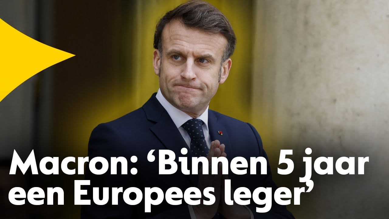 Macron: 'Tijd voor Europees leger gefinancierd met eurobonds'