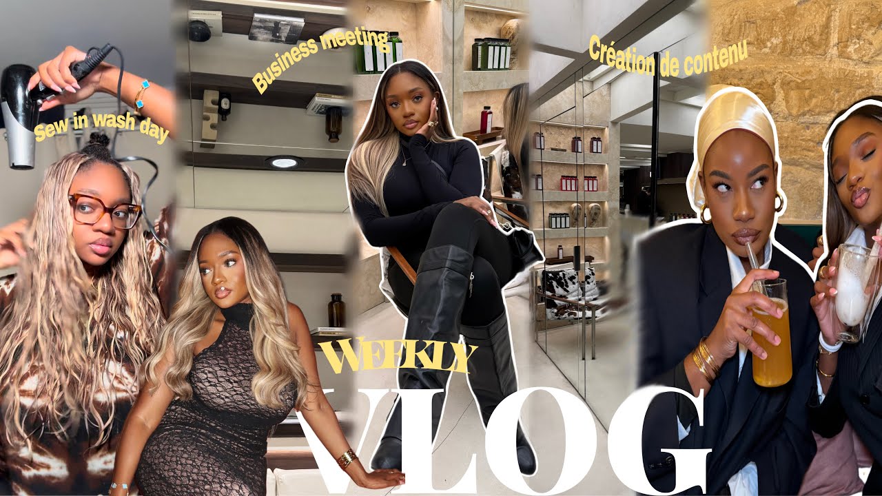 VLOG :Dans la vie d’une fille qui cherche l’argent,New hair , création de contenu,business meeting￼￼