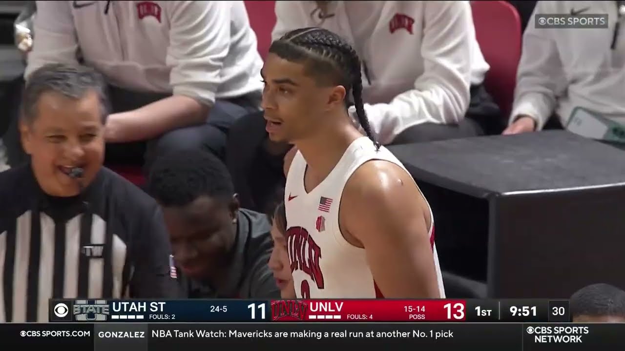 NCAAB 2026 Utah State at UNLV 