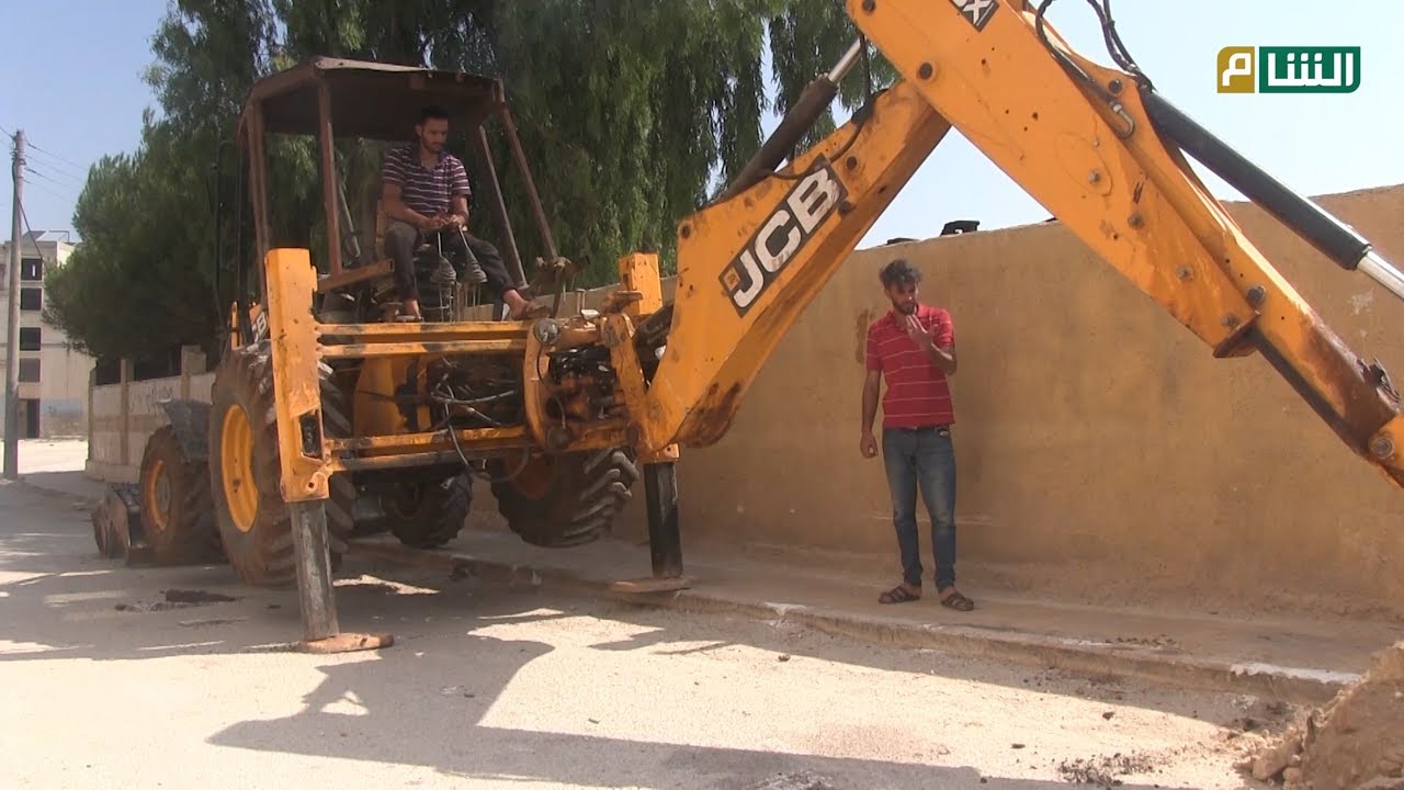 مديرية المياه بالتعاون مع محلي رام حمدان شمال إدلب تصلح خطوط المياه الرئيسة في البلدة