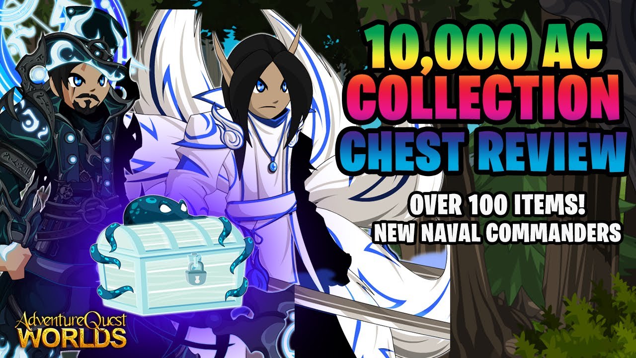 AQW 10,000 AC PIRATE COLLECTION CHEST REVIEW! NEW TLAPD GEAR