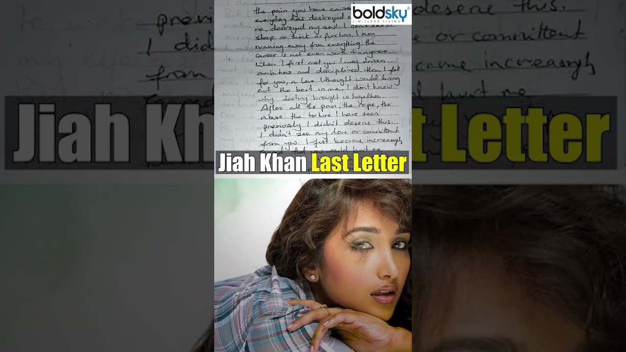 Jiah Khan Last Letter Viral #jiah #bollywood #entertainment #bollywoodnews