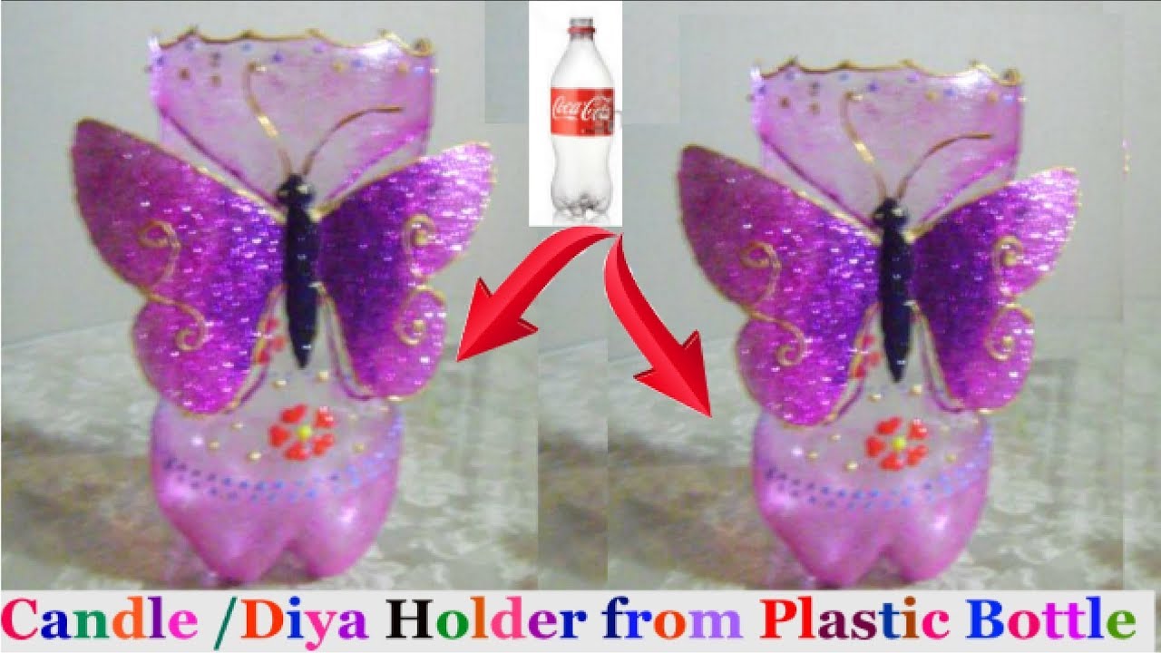 How to make Candle Stand/Diya Stand from plastic bottle |diwali decoration ideas |Best out  Of Waste