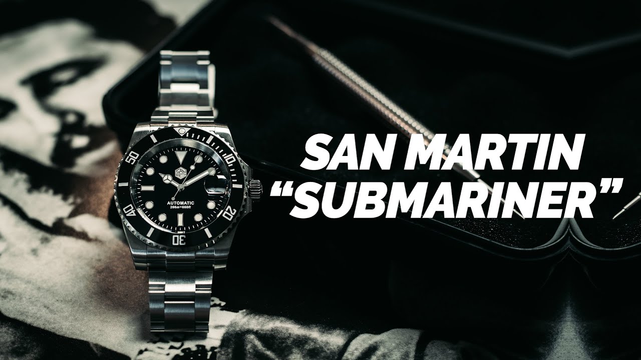San Martin SN017 Rolex Submariner Homage Unboxing NO COMMENTARY Automatic Watch
