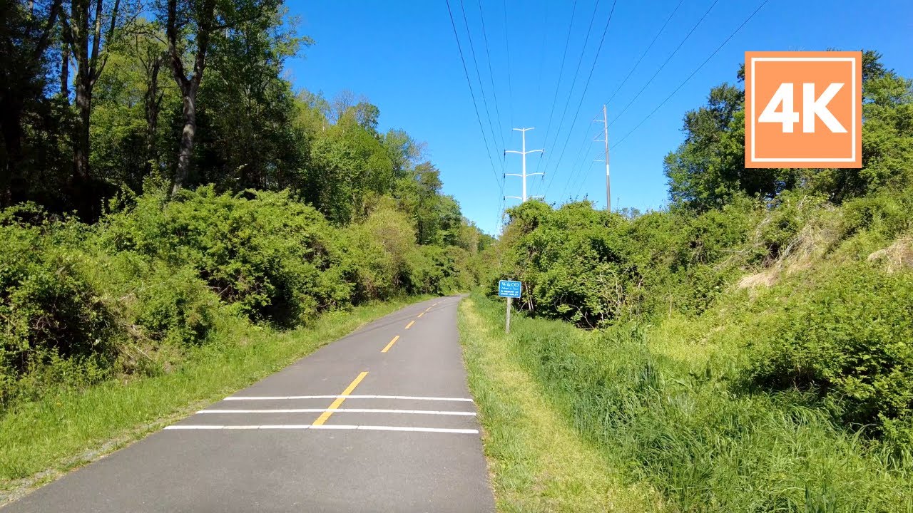 [4K] W&OD Trail, Northern Virginia | Vienna to Reston | Virtual Walk