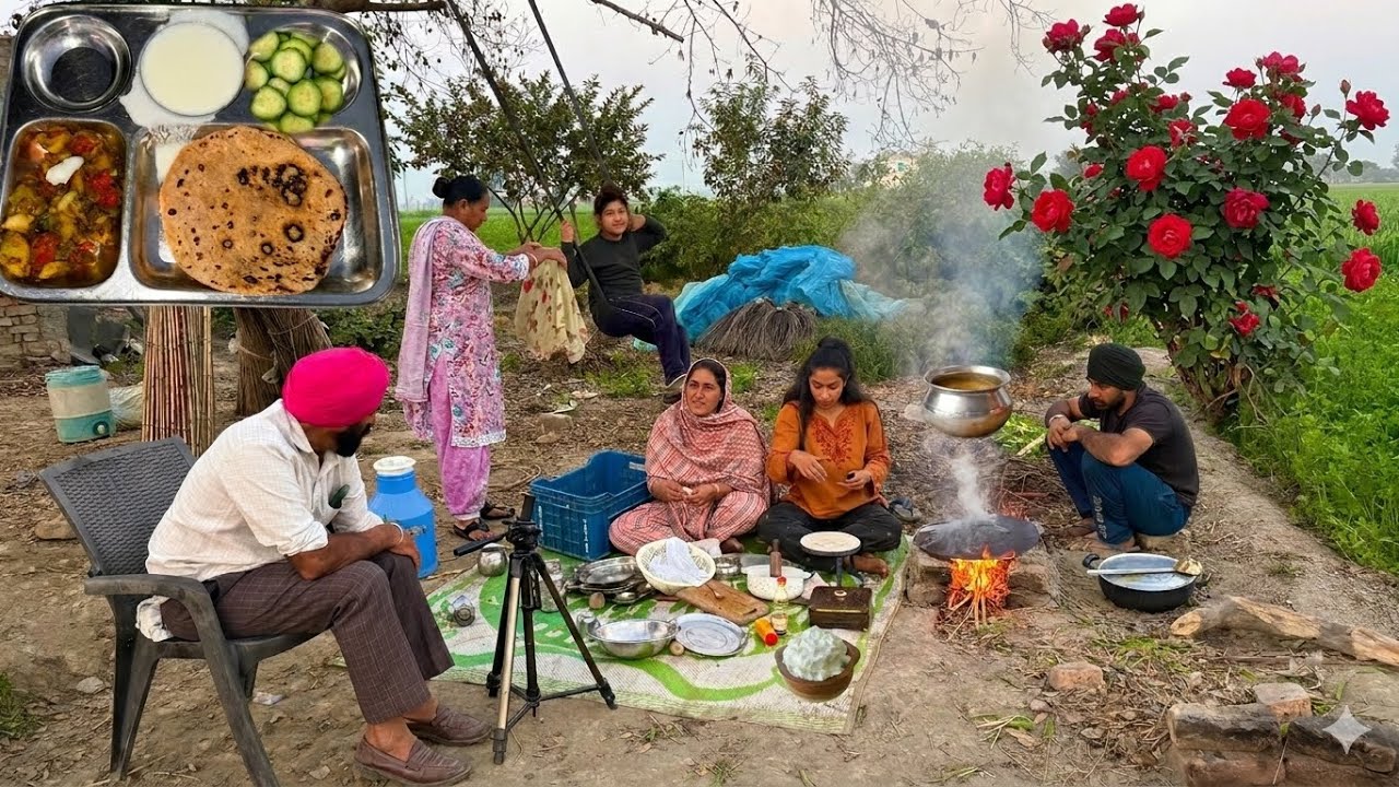 gajar Allo ਤੇ ਦੇਸੀ ਰੋਟੀ ਦਾ ਅਨੰਦ