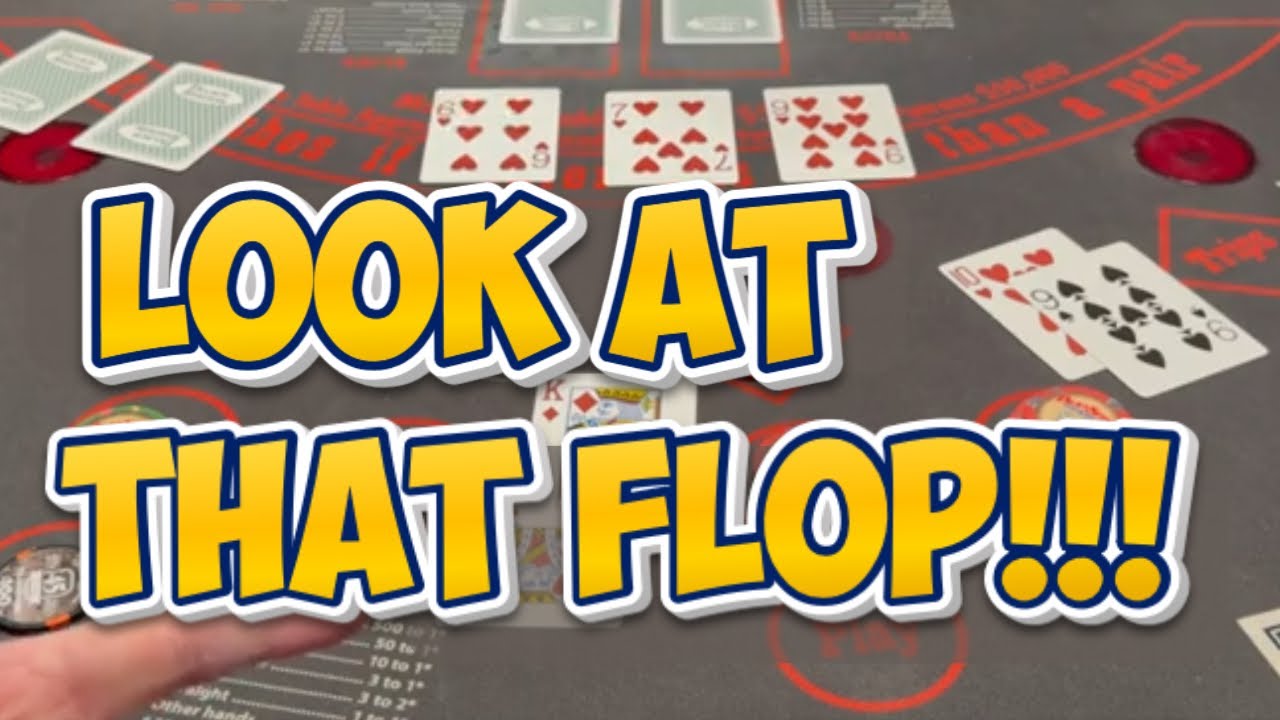 LOOK AT THAT FLOP! 🍀🍀 ULTIMATE TEXAS HOLD 'EM in LAS VEGAS!