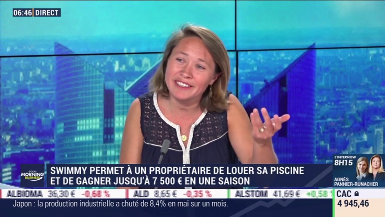 Swimmy, plateforme de location de piscines sur BFM BUSINESS le 30 juillet 2020 !