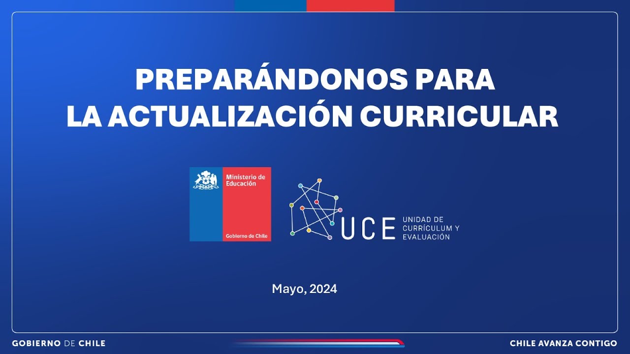 Preparándonos para la Actualización Curricular