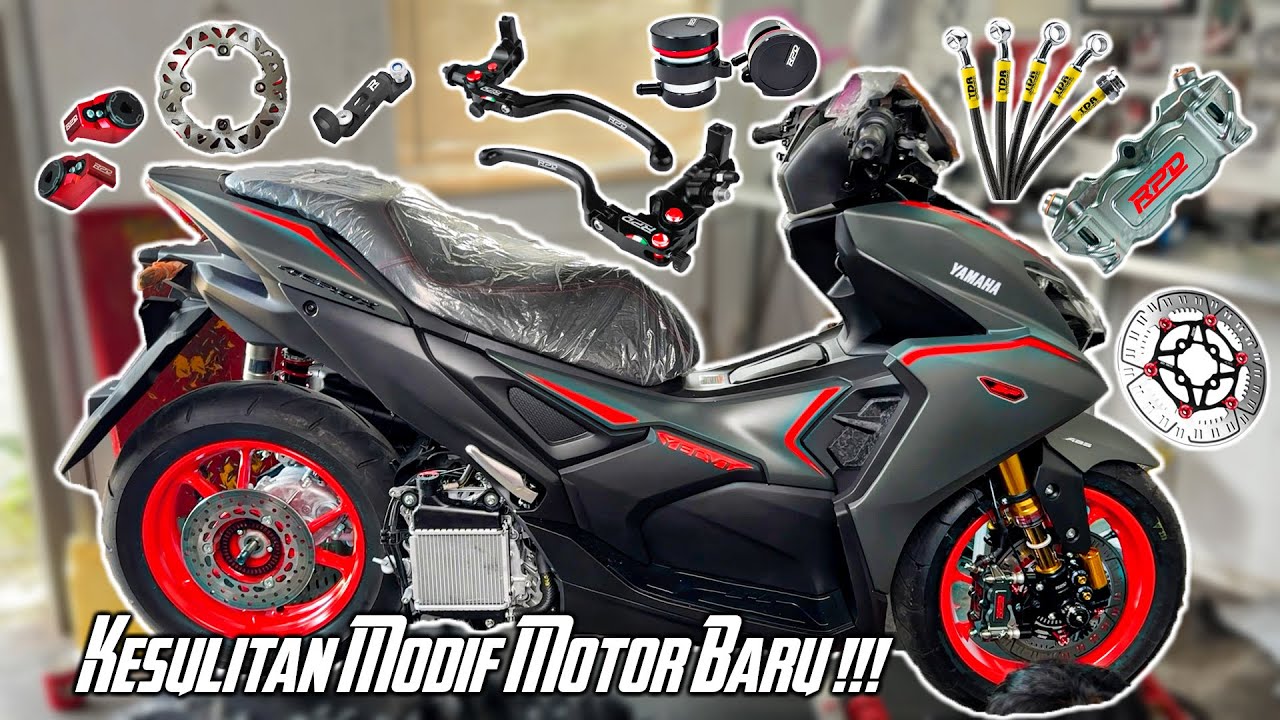Modif Pengereman!! Makin Sangar dan Cakep - Banyak PR belum PnP | Aerox Turbo