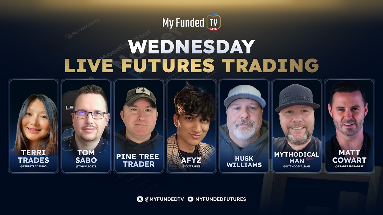 Wednesday: Live Futures Trading & Market Talk | MyFundedTV 04/08/26