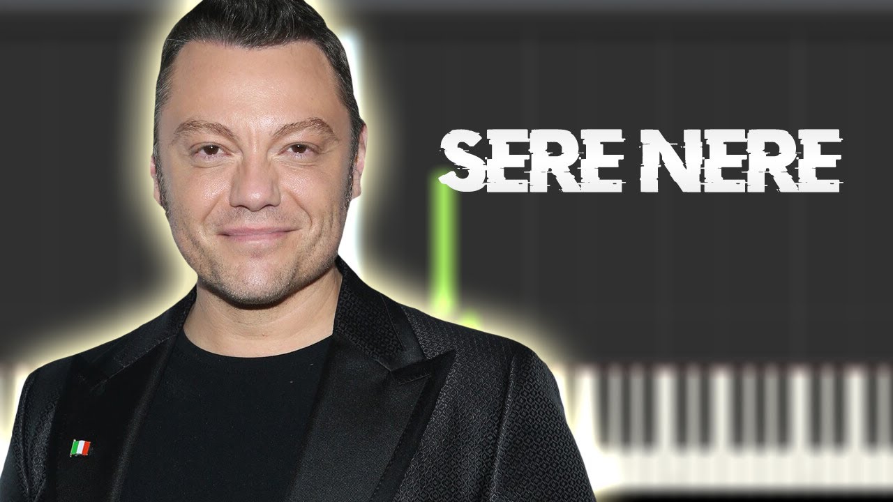 Tiziano Ferro - Sere nere | Piano Tutorial / Partitura / MIDI
