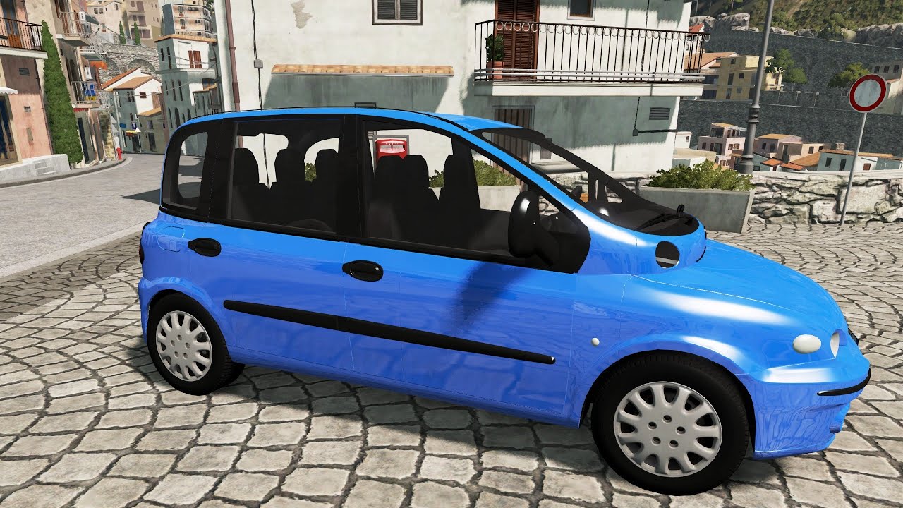 BeamNG.drive - Fiat Multipla 1998 - Car Show Test Drive Crash . 4K 60fps.