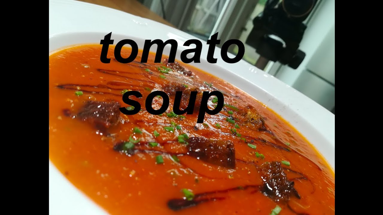 Classic Tomato Soup, with gastrique