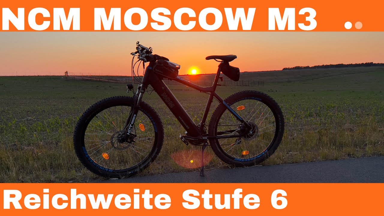NCM Moscow M3 Ebike Reichweite Test mit höchster Stufe ! Wie viel KM schafft das Mountainbike?