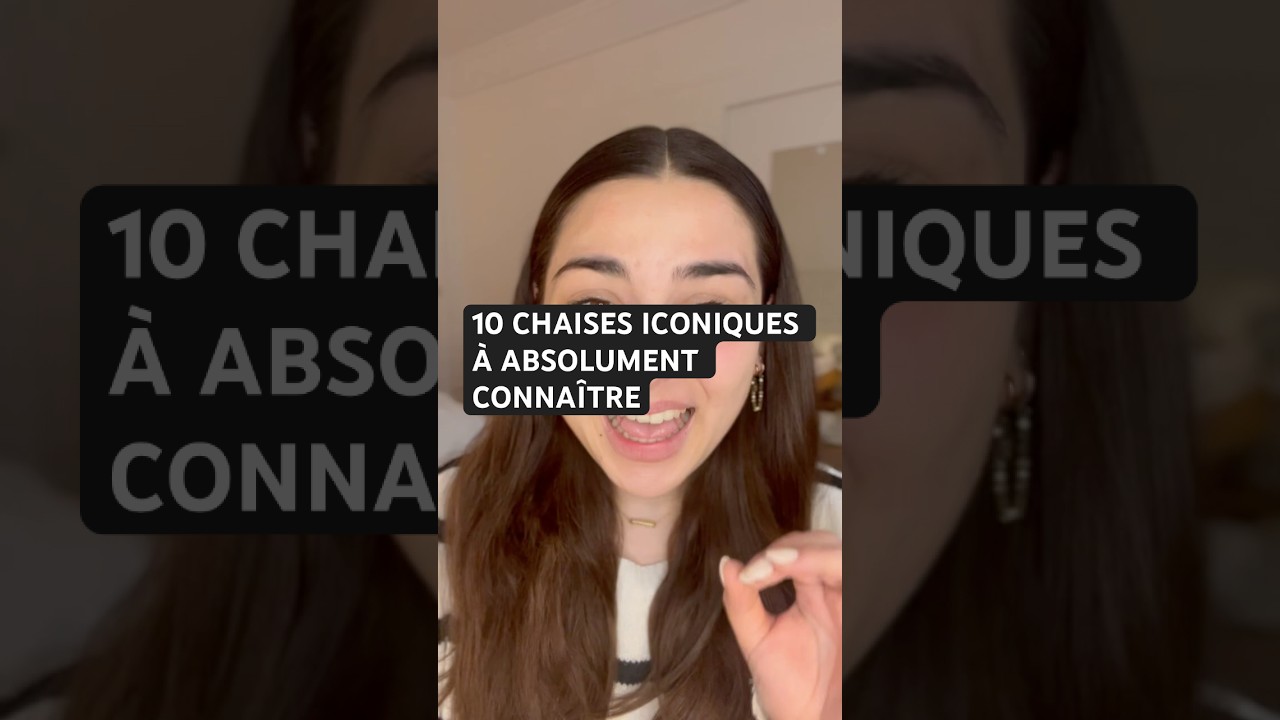 10 chaises design &agrave; absolument connaitre