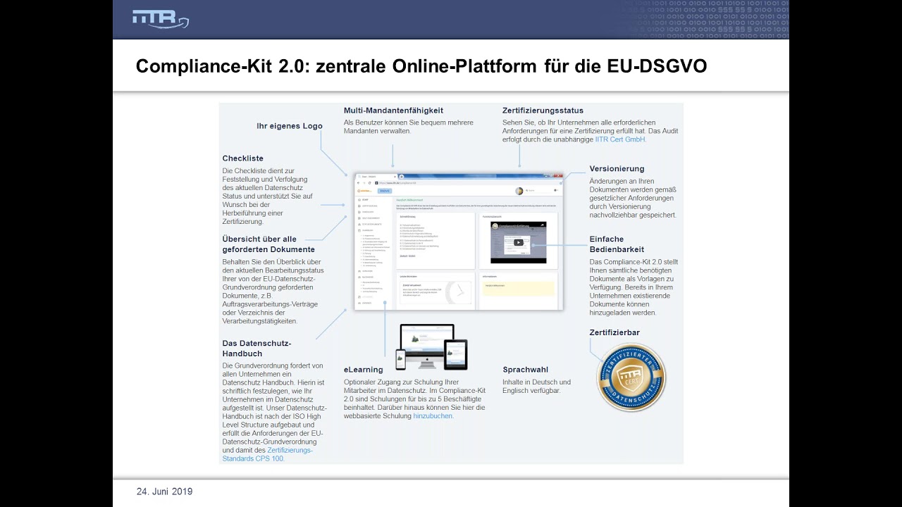 Compliance-Kit 2.0 &ndash; Datenschutz-Management-System f&uuml;r die EU-DSGVO [Webinar]