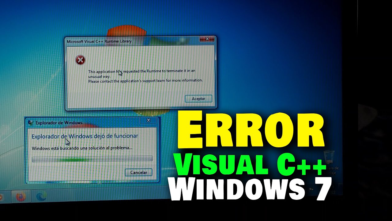 ✔ ERROR Microsoft Visual C++ en Windows 7 | Windows Fácil