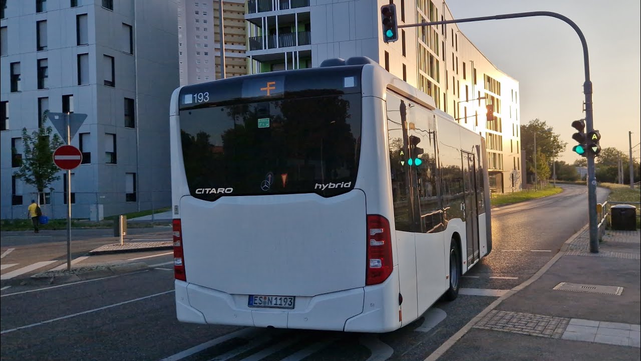 Bus Stuttgart | Mitfahrt im 54 von Marabustraße bis Freiberg im C2G Hybrid