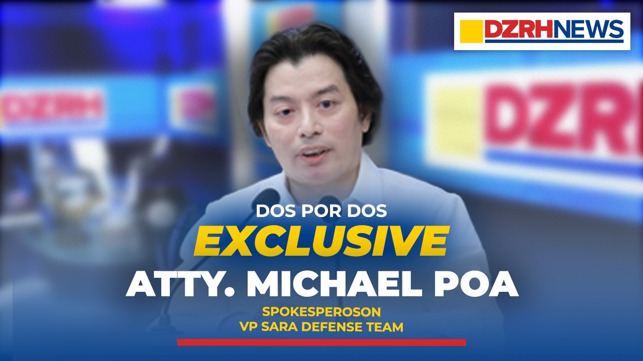 FULL EXCLUSIVE INTERVIEW: Atty. Michael Poa, Spokesperson, VP Sara Duterte Defense Team
