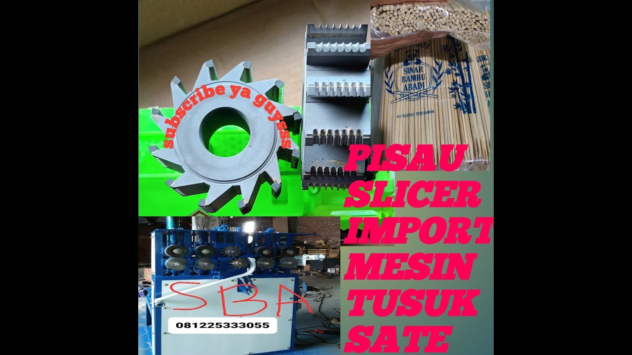 pisau slicer import mesin tusuk sate