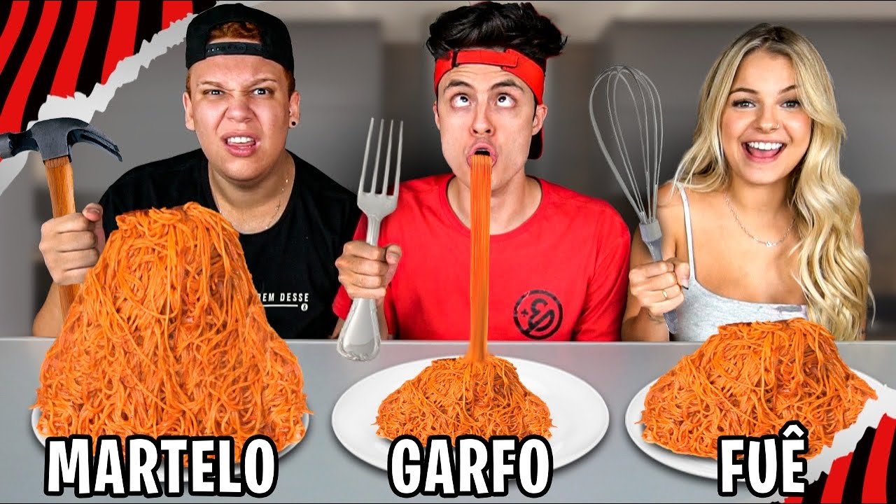 QUEM COMER MAIS RÁPIDO COM SUA  FERRAMENTAS ALEATÓRIAS!