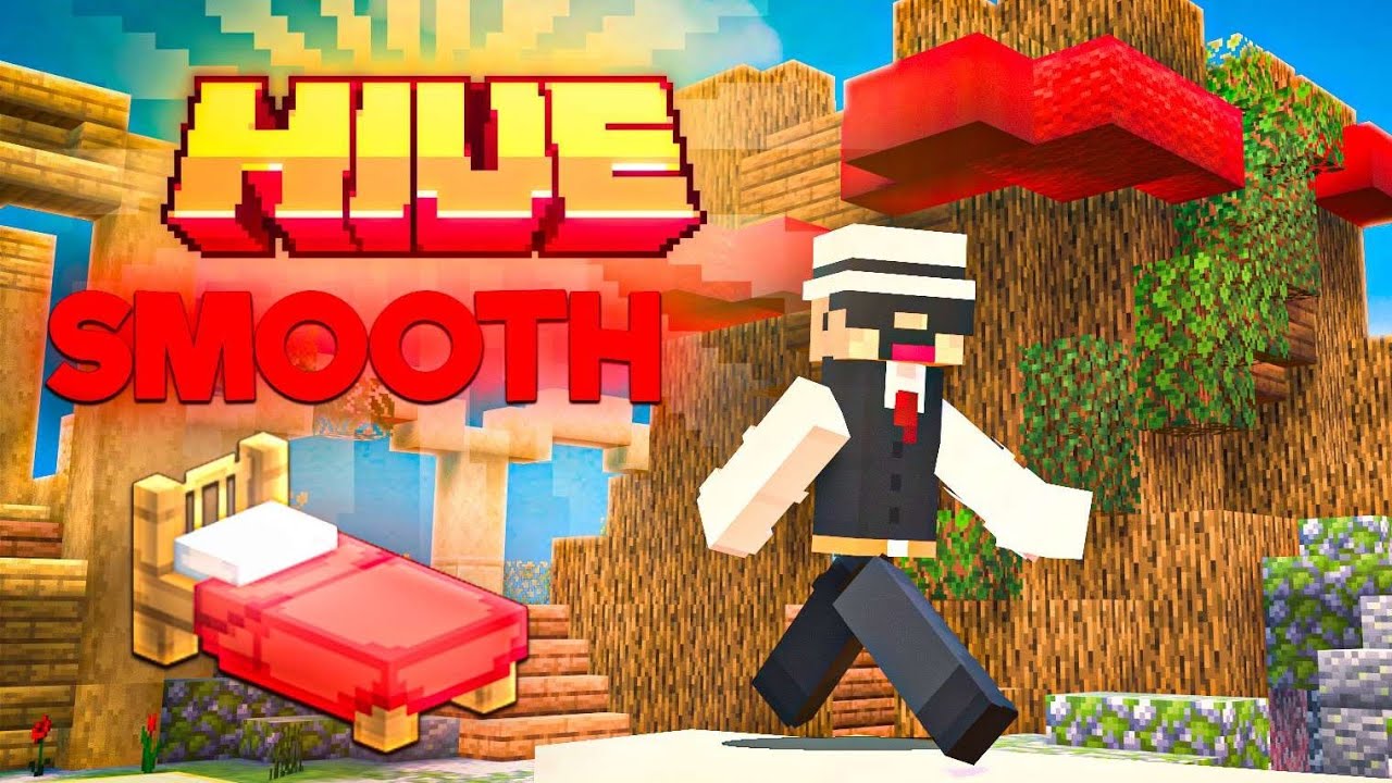 Minecraft Bedwars Smooth Gameplay || Hive Bedwars Mobile Gameplay 60fps 😴