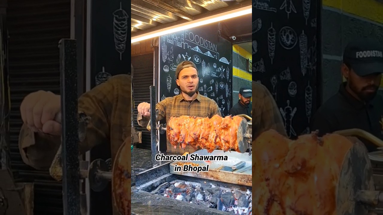 Coal Shawarma in Bhopal 😍 #shorts #foodvlog #shinewithshorts