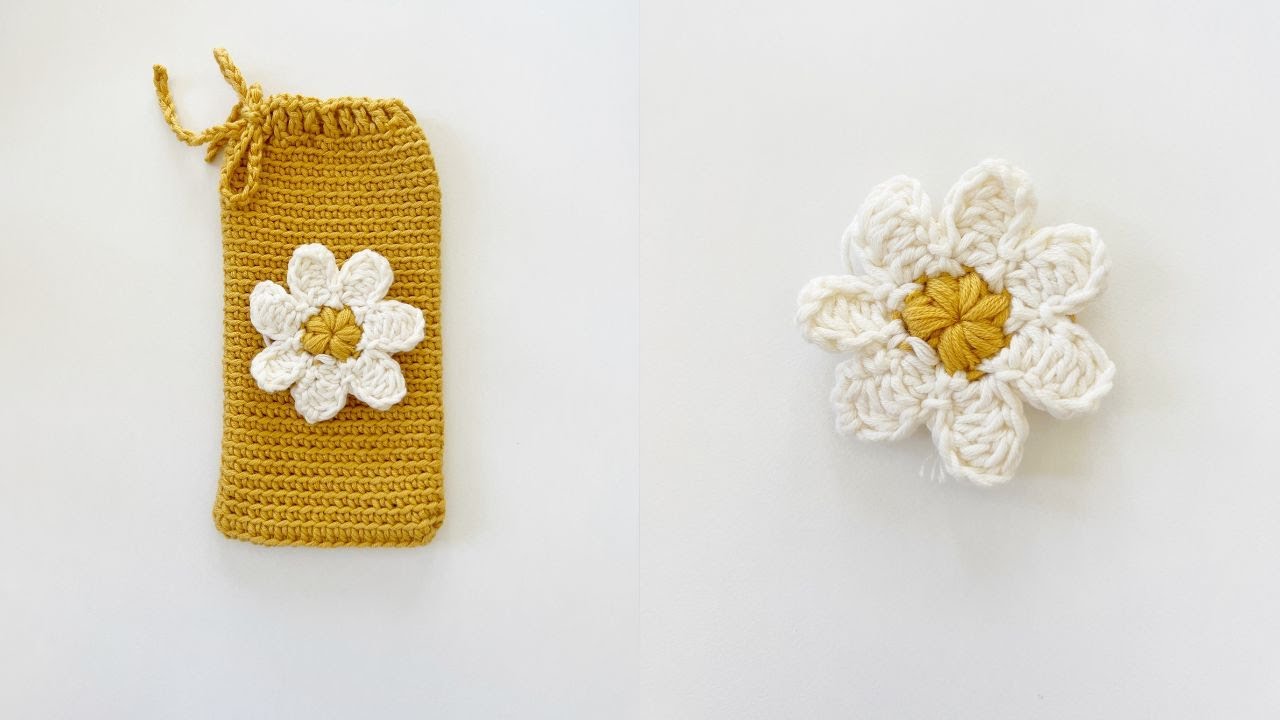 Crochet Daisy Gift Bag