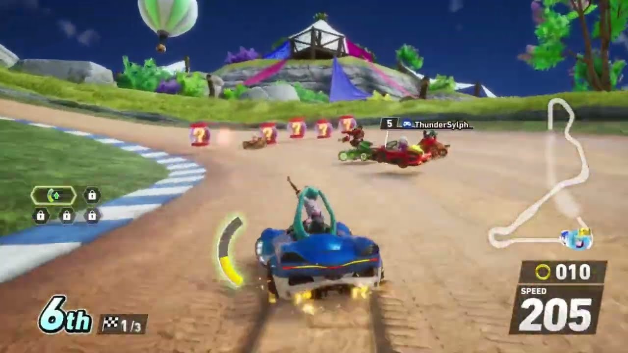 Sonic Racing: CrossWorlds Online Races - Playing as Hatsune Miku (PS5, 11-28-2025)