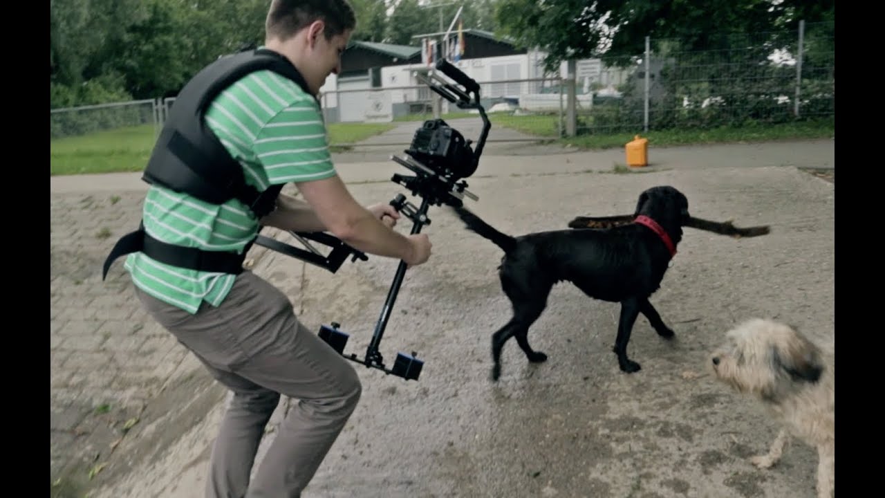 Flycam Explorer with Comfort Arm and Vest in Action