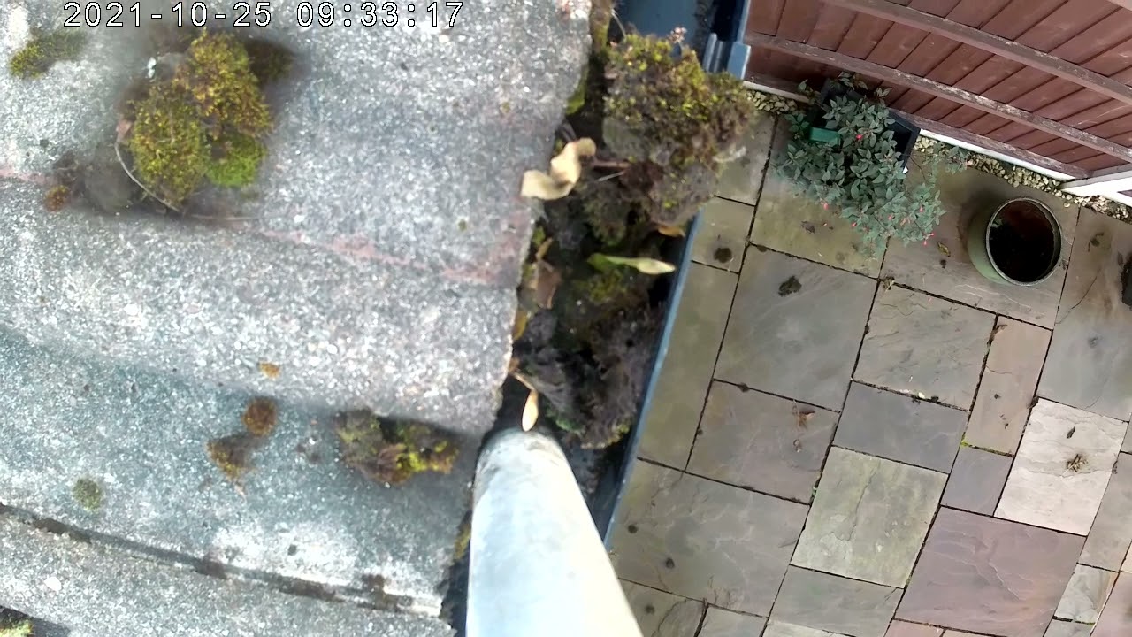 The customer used our FREE gutter inspection service to see what was in their gutters