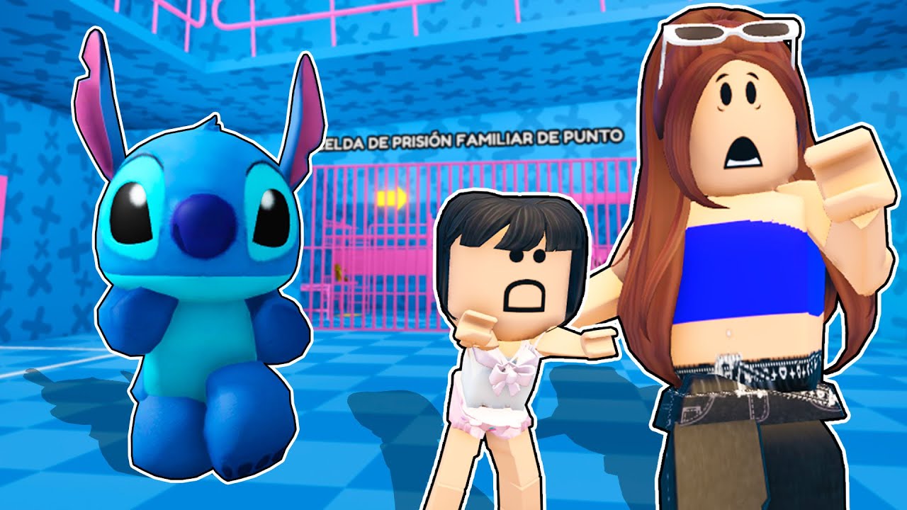 ESCAPAMOS DE LA PRISIÓN DE STITCH en ROBLOX CON MI BEBÉ Y PATO!